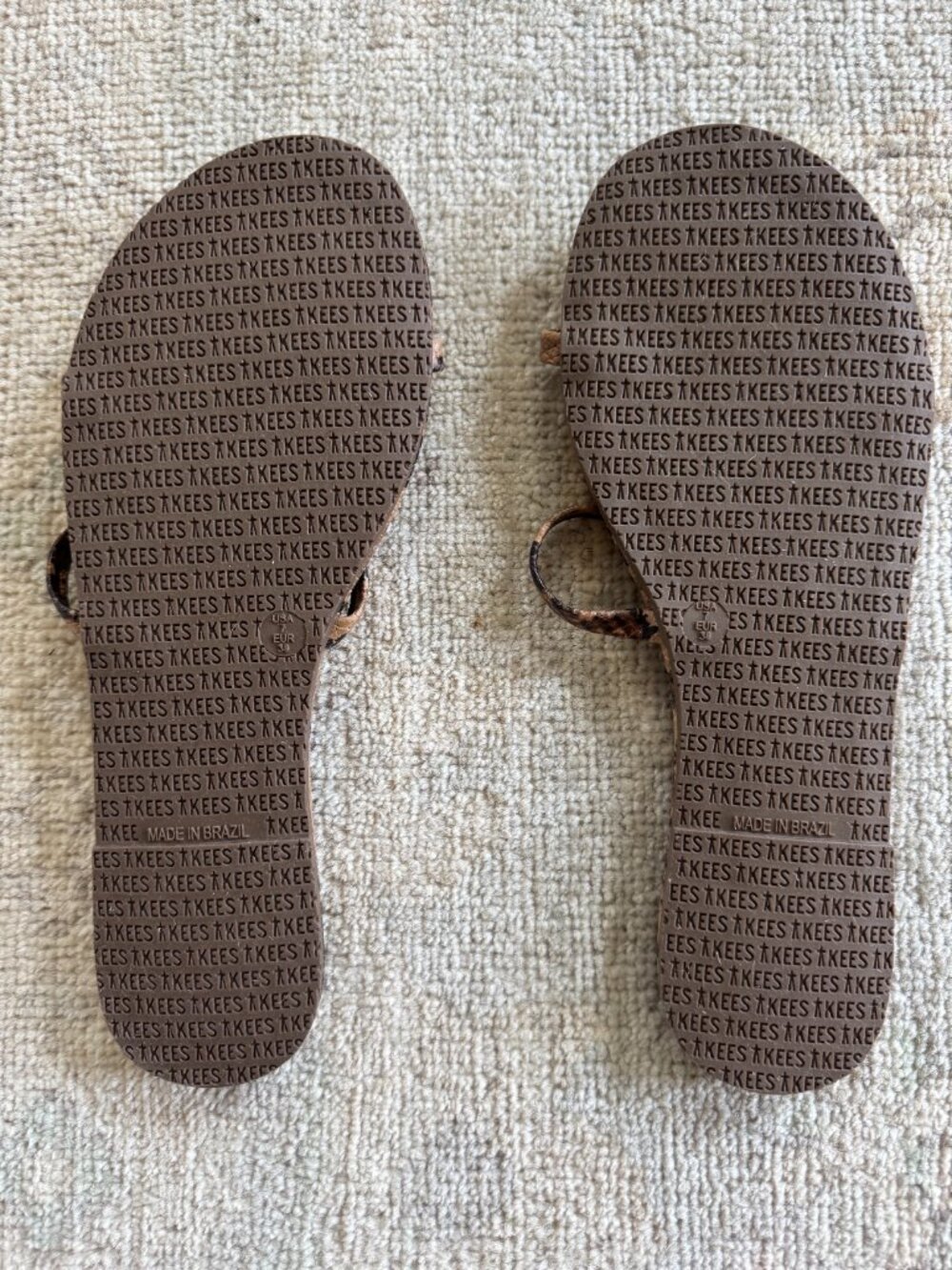 NWT Tkees Gemma Coco Snake Sandals, Sz 7 - Picture 5 of 6